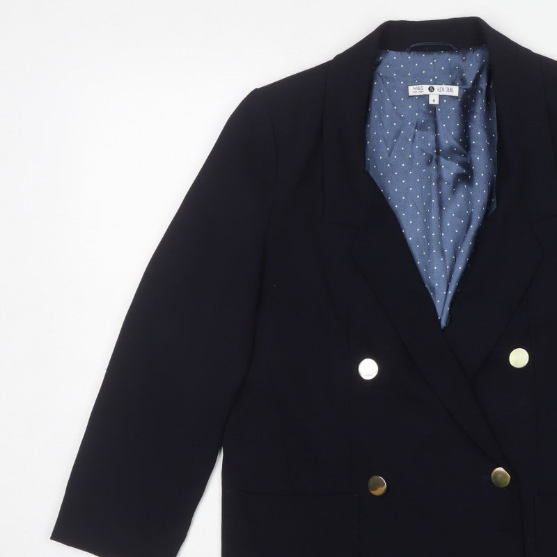 Marks and Spencer Women’s Navy UK 8 Alexa Chung Double-Breasted Blazer