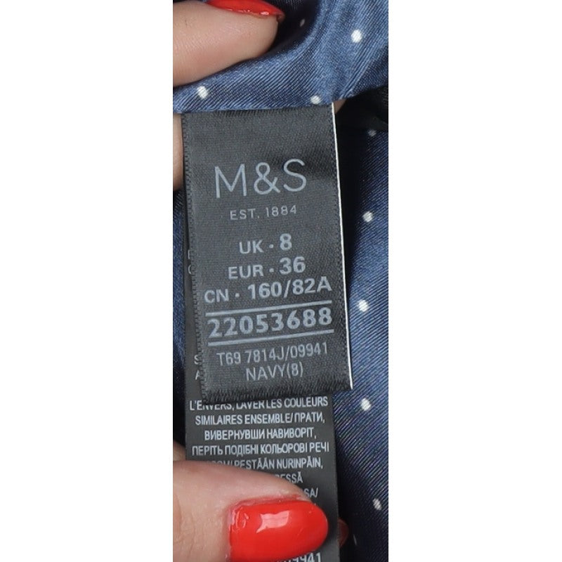 Marks and Spencer Women’s Navy UK 8 Alexa Chung Double-Breasted Blazer