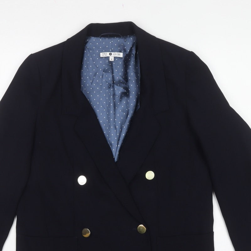Marks and Spencer Women’s Navy UK 8 Alexa Chung Double-Breasted Blazer