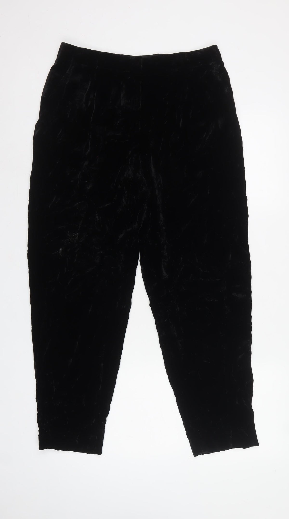 Lafayette 148 New York Women Black Size 6 Velvet Tapered Trousers