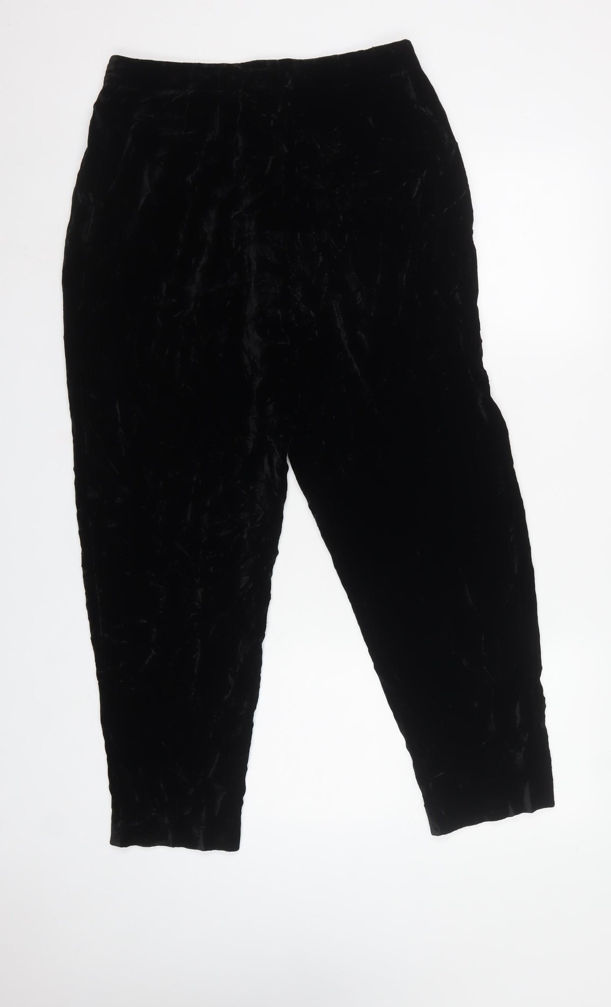 Lafayette 148 New York Women Black Size 6 Velvet Tapered Trousers
