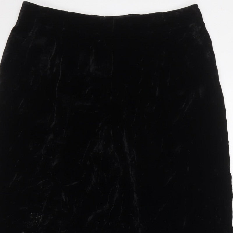 Lafayette 148 New York Women Black Size 6 Velvet Tapered Trousers