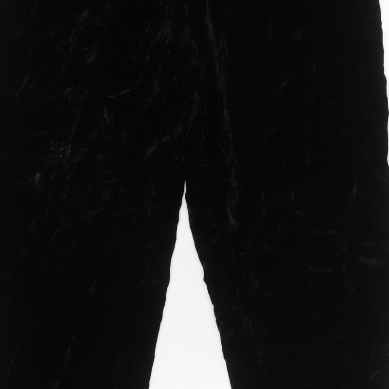 Lafayette 148 New York Women Black Size 6 Velvet Tapered Trousers