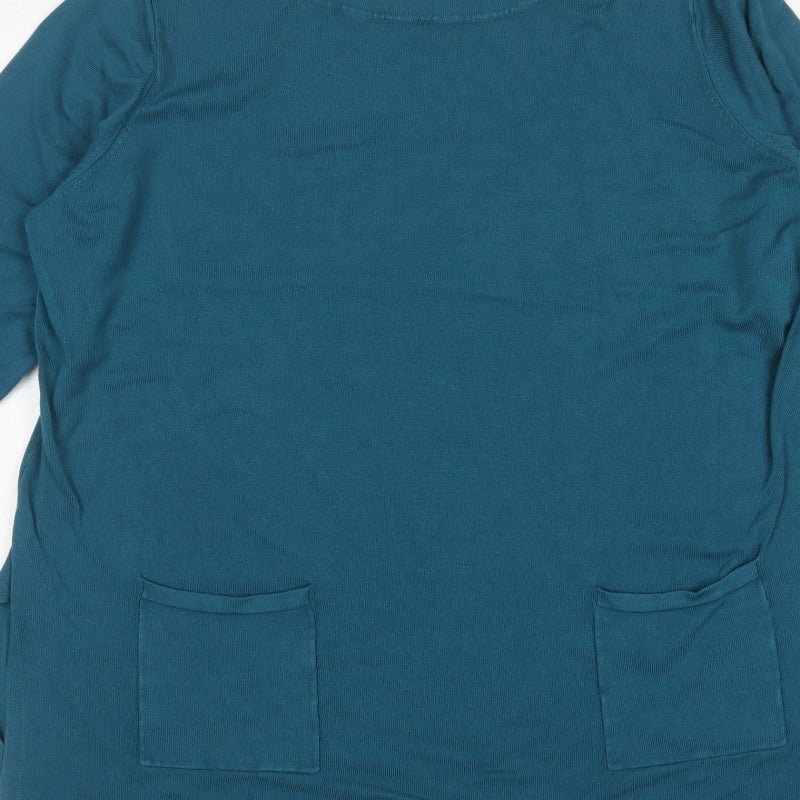 Capsule Women’s Blue Plus Size 28 Tunic Jumper Pockets