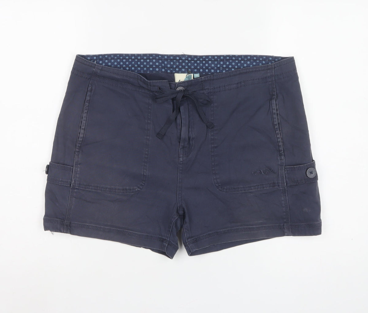 Weird Fish Women’s Blue Size 14 Drawstring Utility Shorts