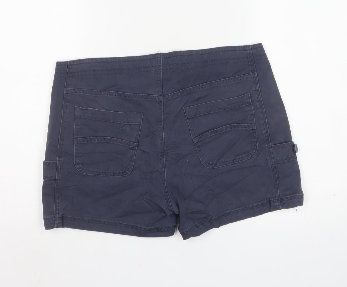 Weird Fish Women’s Blue Size 14 Drawstring Utility Shorts