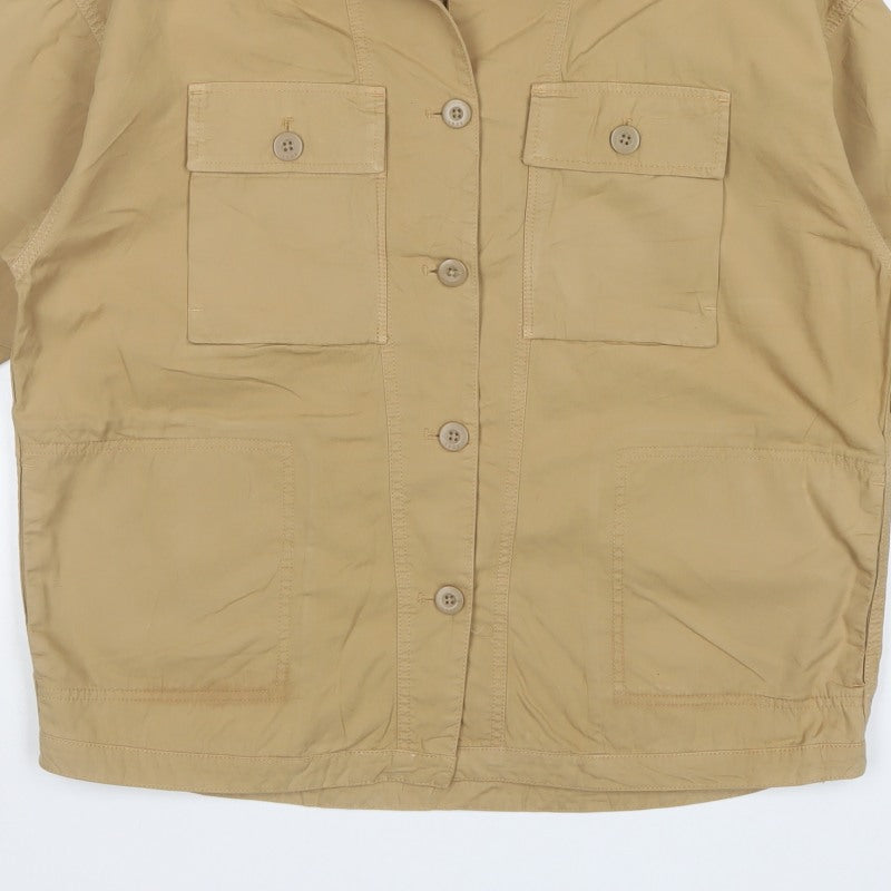 Gap 1969 Women’s Beige S Military Utility Cotton Jacket 3/4 Sleeve
