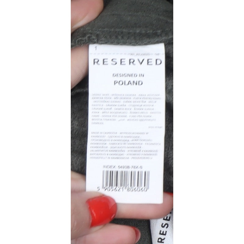 Reserved Women’s Green Size S Long Pleated A-Line Skirt