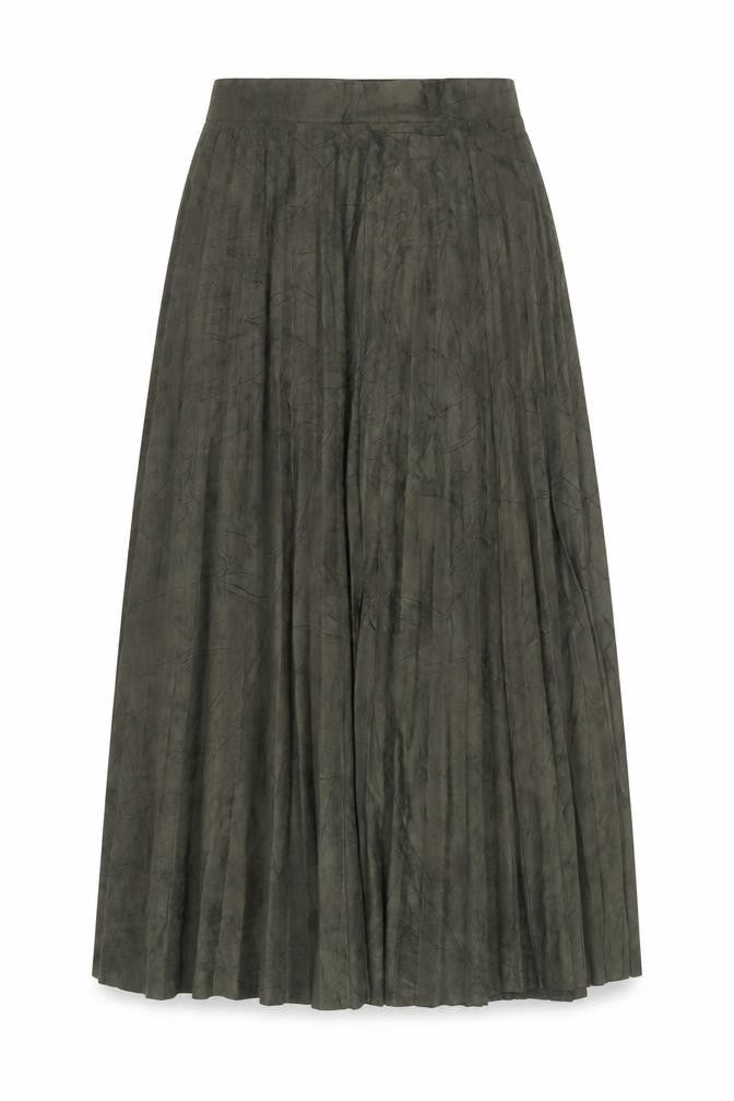 Reserved Women’s Green Size S Long Pleated A-Line Skirt
