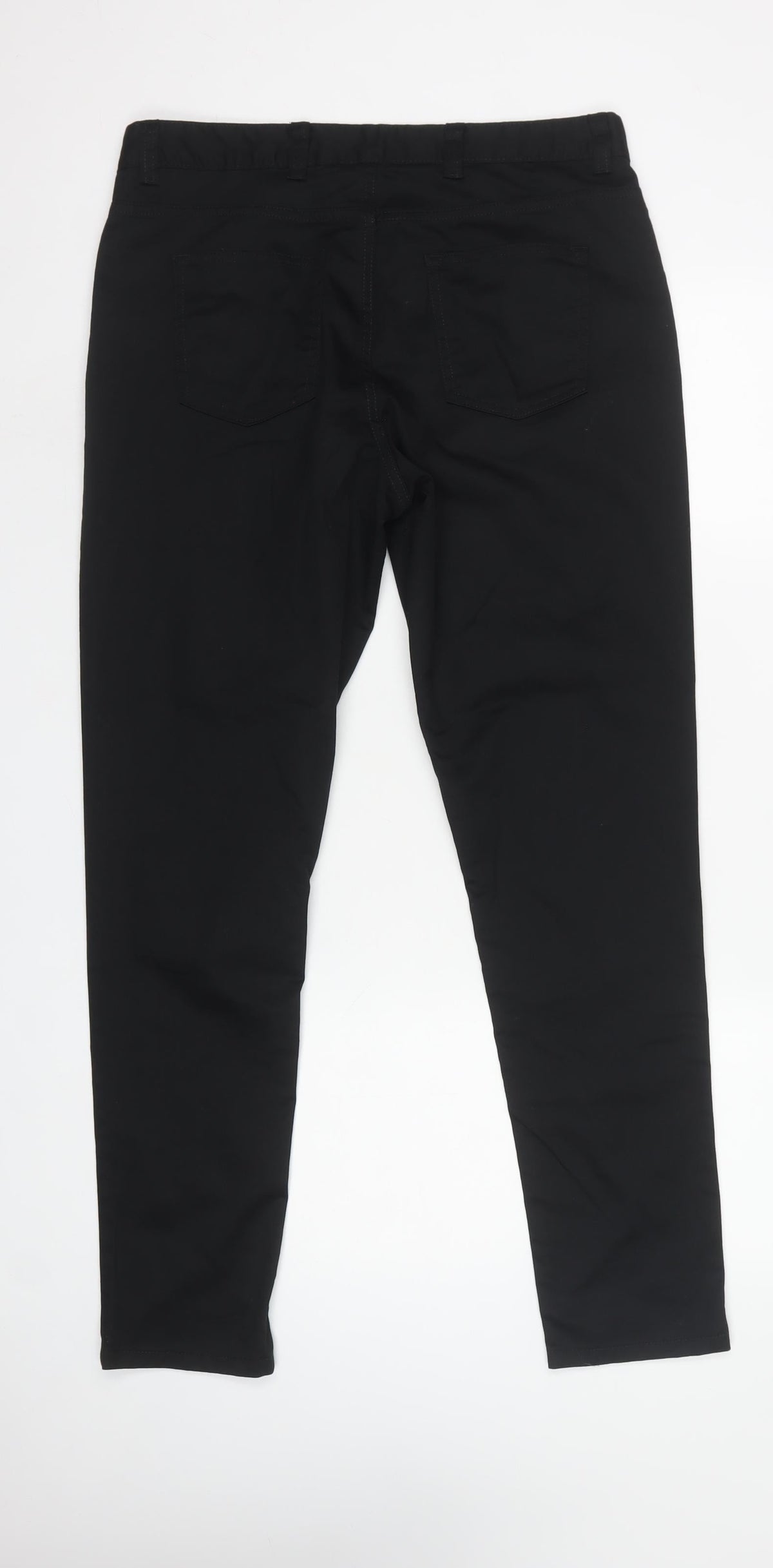 Premier Women Black Size 12 Regular Skinny Stretch Chino Jeans
