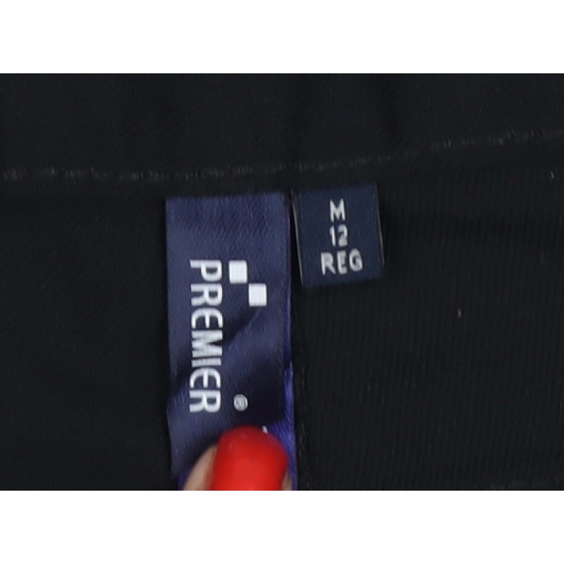 Premier Women Black Size 12 Regular Skinny Stretch Chino Jeans