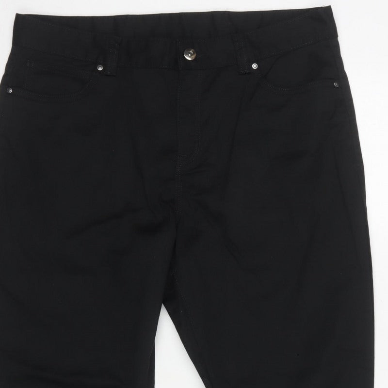 Premier Women Black Size 12 Regular Skinny Stretch Chino Jeans