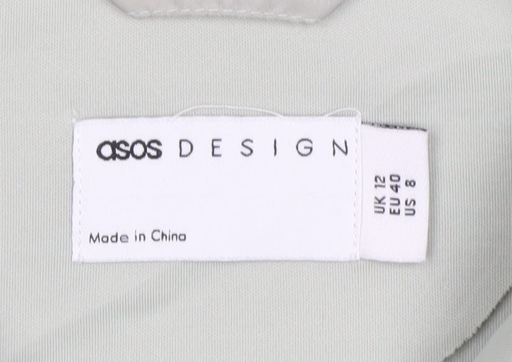 ASOS Design Women’s Sage Green UK 12 Relaxed Button Shacket Jacket