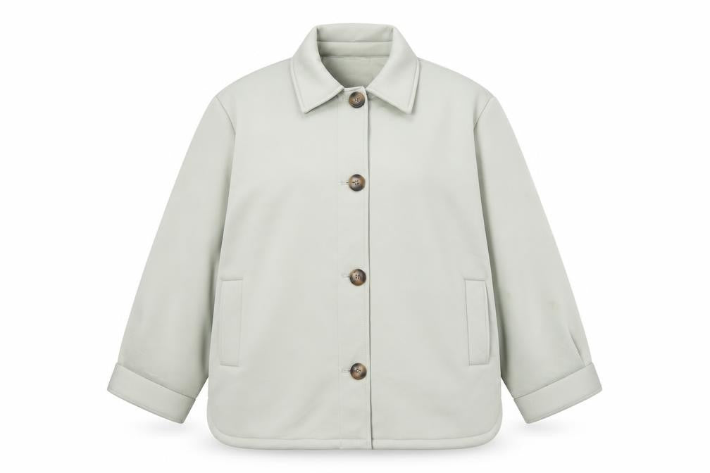 ASOS Design Women’s Sage Green UK 12 Relaxed Button Shacket Jacket