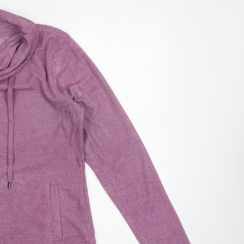 Mountain Warehouse Women Purple UK 8 Pullover Cowl Neck Sweatshirt