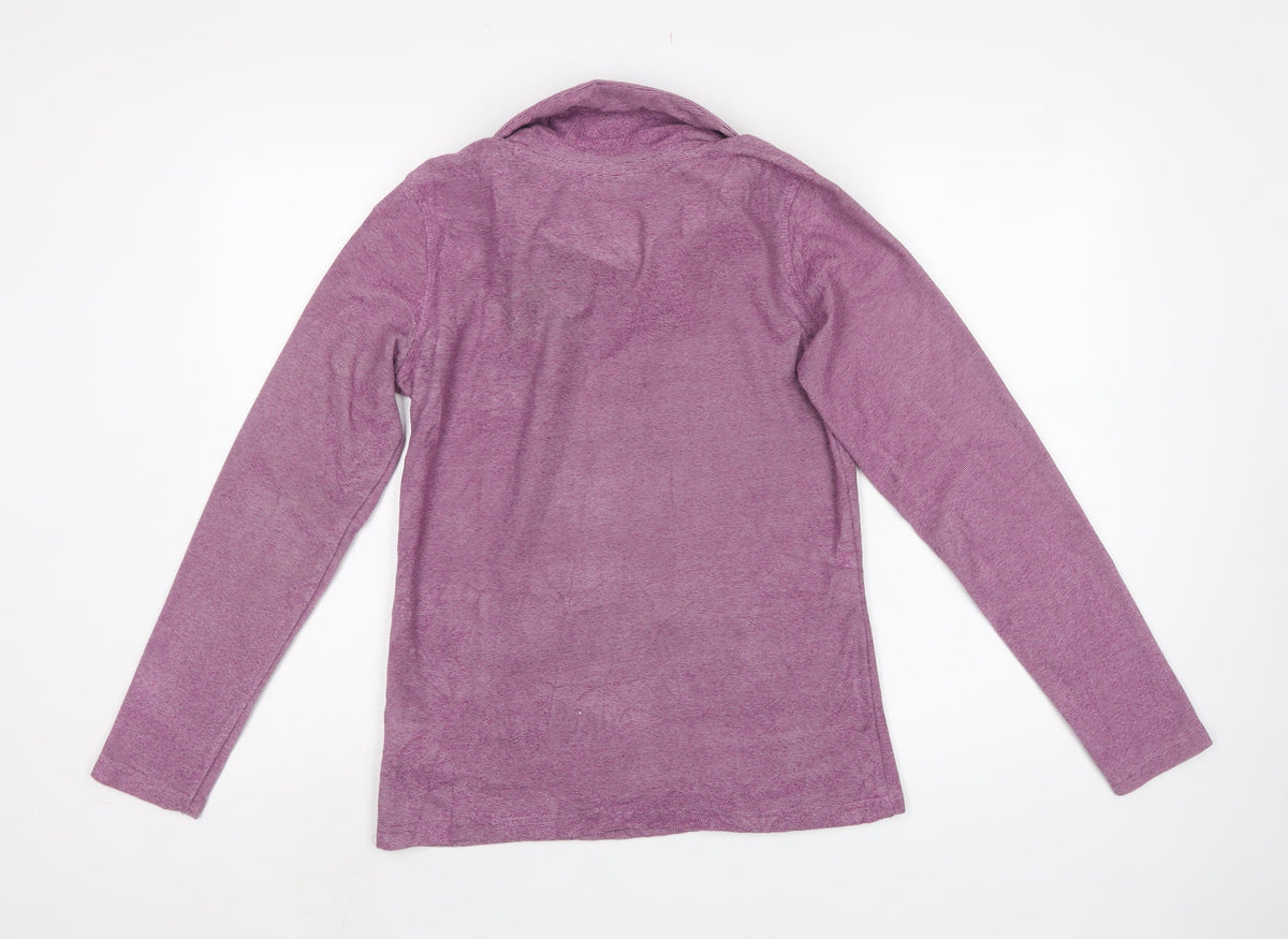 Mountain Warehouse Women Purple UK 8 Pullover Cowl Neck Sweatshirt