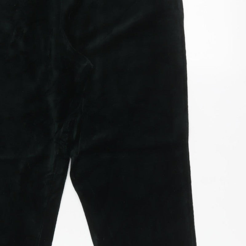 Marks & Spencer Women Green UK 20 Velour Stirrup Leggings