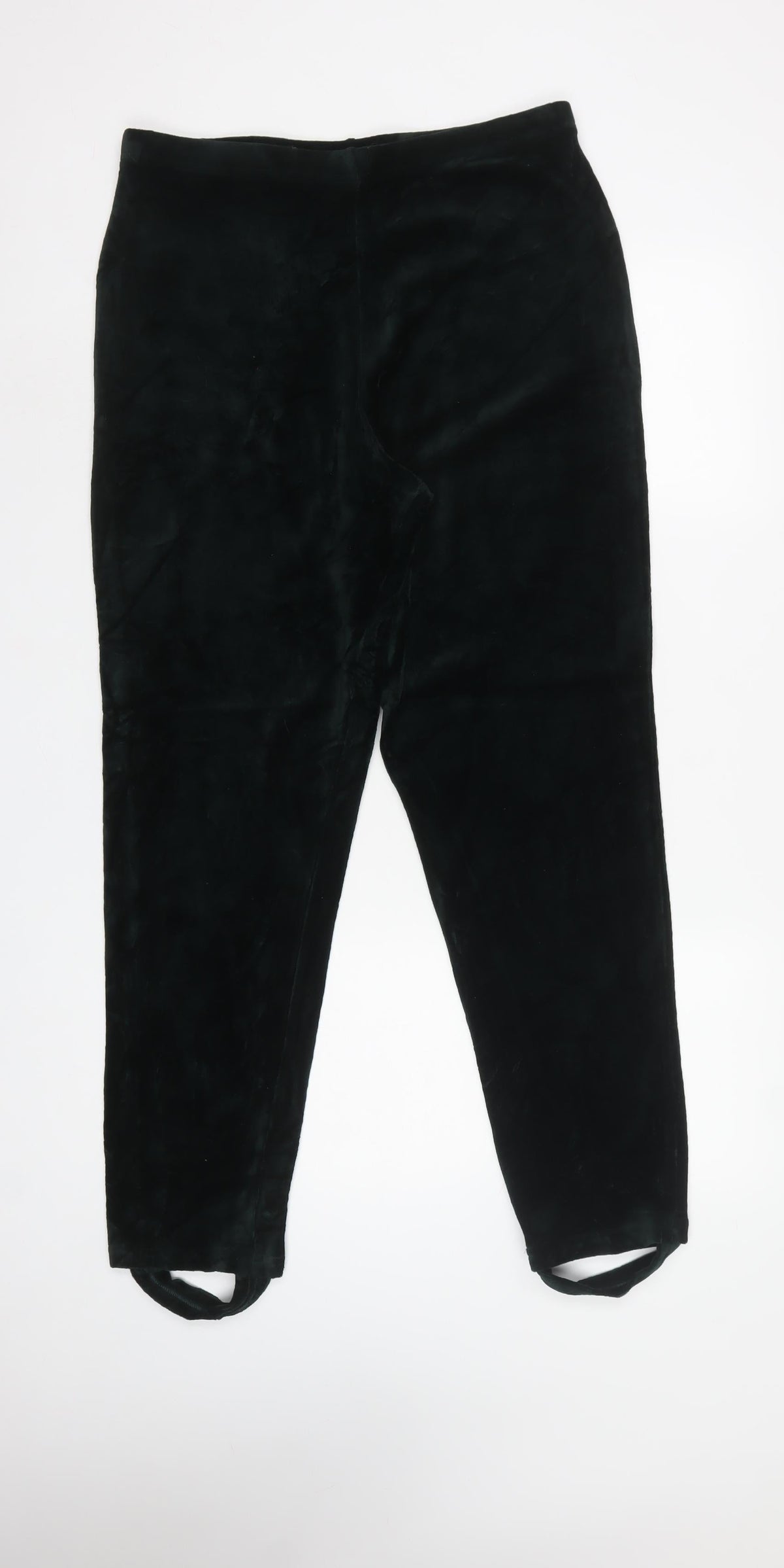 Marks & Spencer Women Green UK 20 Velour Stirrup Leggings