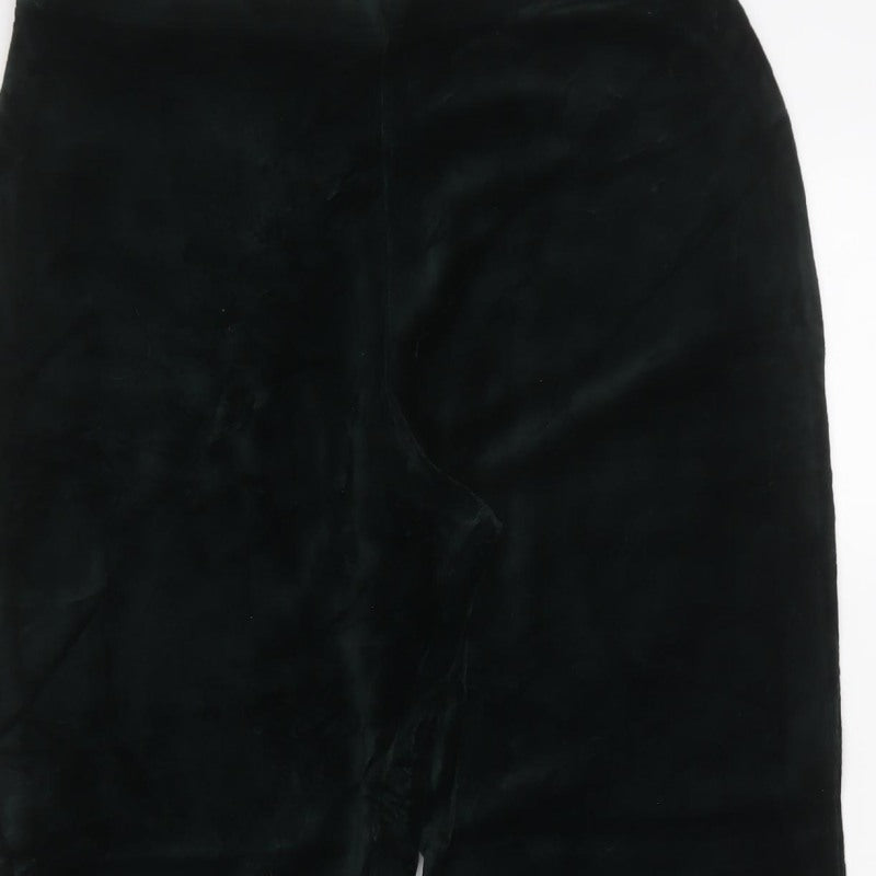 Marks & Spencer Women Green UK 20 Velour Stirrup Leggings