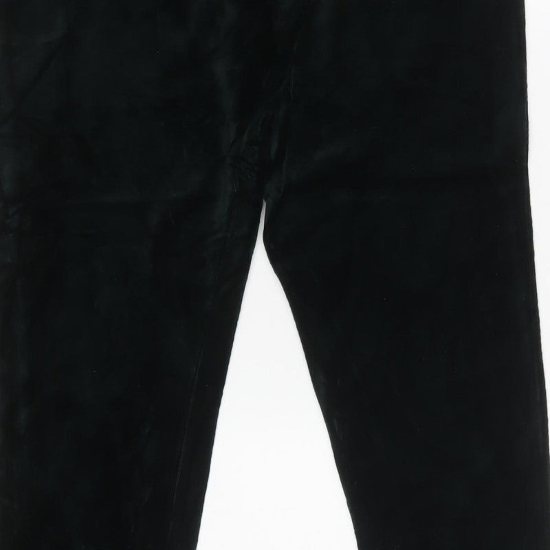 Marks & Spencer Women Green UK 20 Velour Stirrup Leggings