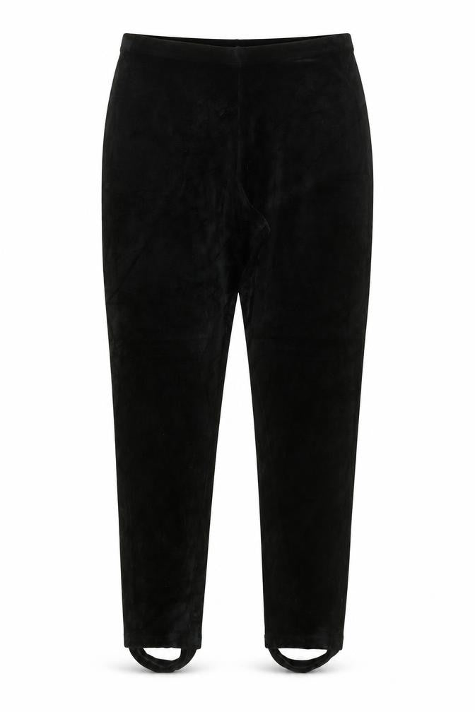 Marks & Spencer Women Green UK 20 Velour Stirrup Leggings