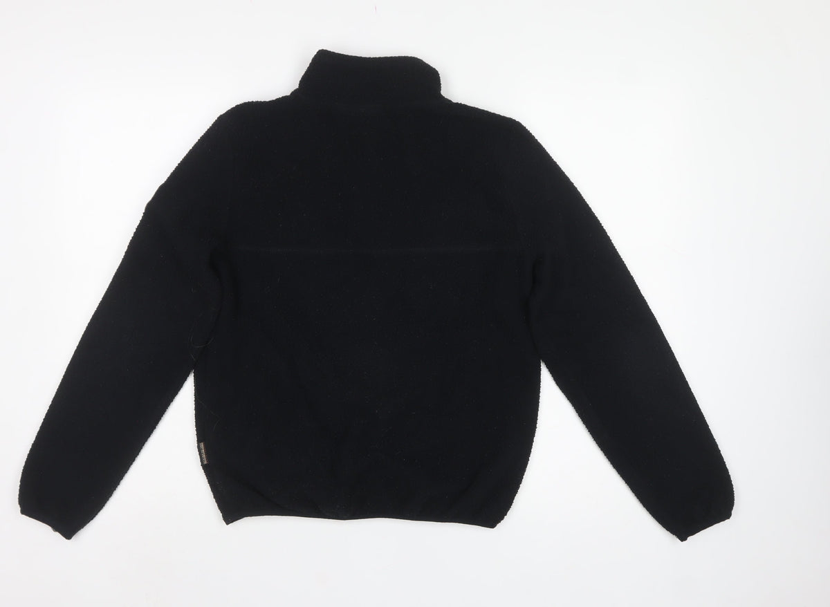 Napapijri Men’s Black XS 1/2 Zip Fleece Pullover Sweatshirt