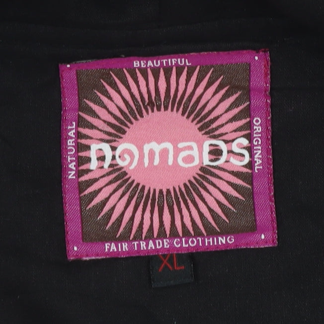 Nomads Women’s Multicoloured XL Hooded Embroidered Cotton Zip Jacket