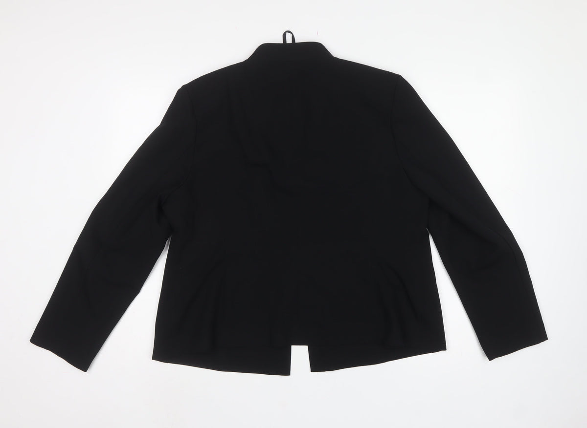 Marks and Spencer Women Black UK 18 Tailored Stretch Blazer
