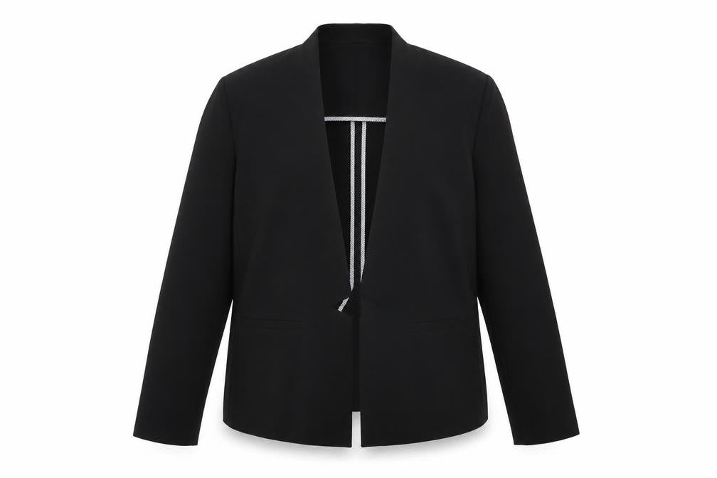 Marks and Spencer Women Black UK 18 Tailored Stretch Blazer