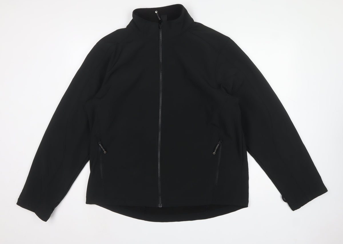 North End Men's Black L Softshell Full Zip Outdoor Jacket