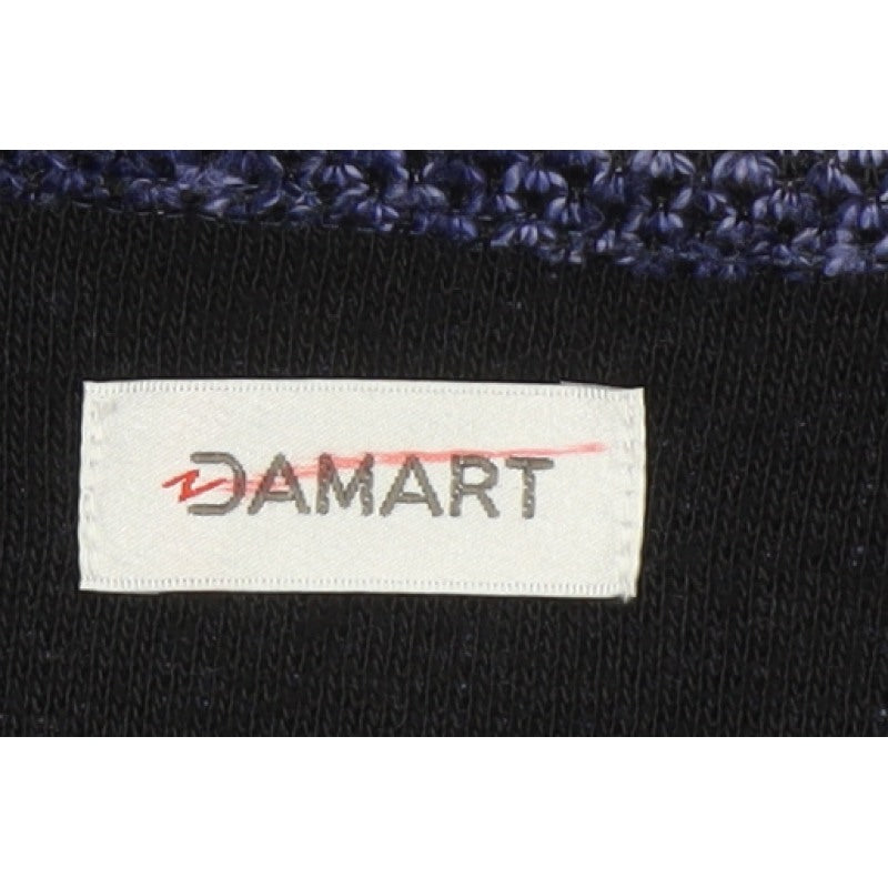 Damart Women’s Blue UK 20 Knit Single-Breasted Blazer Jacket