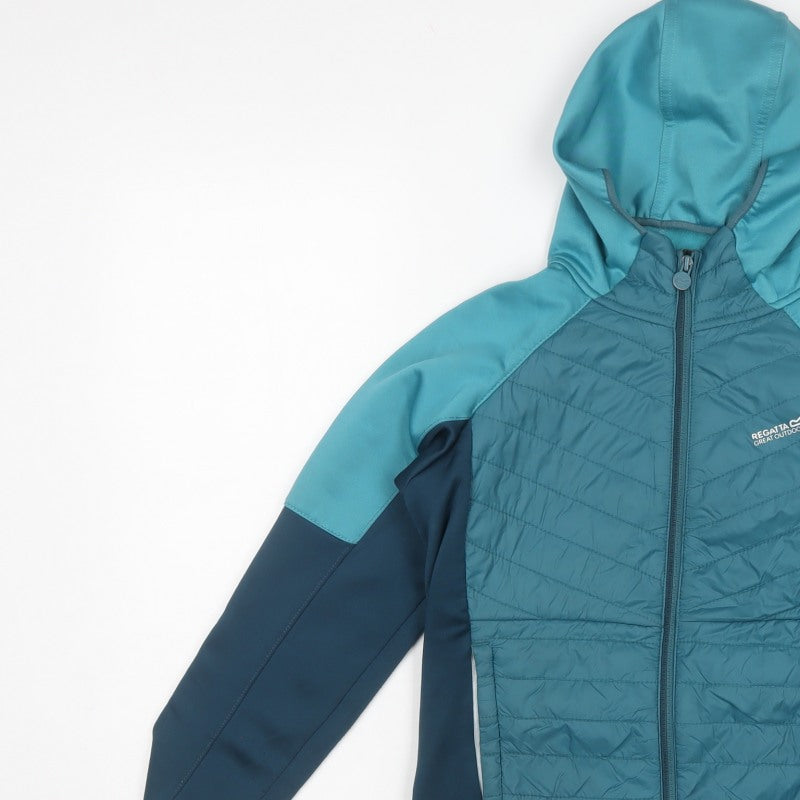 Regatta Boys Blue 11-12 Years Hooded Puffer Softshell Jacket