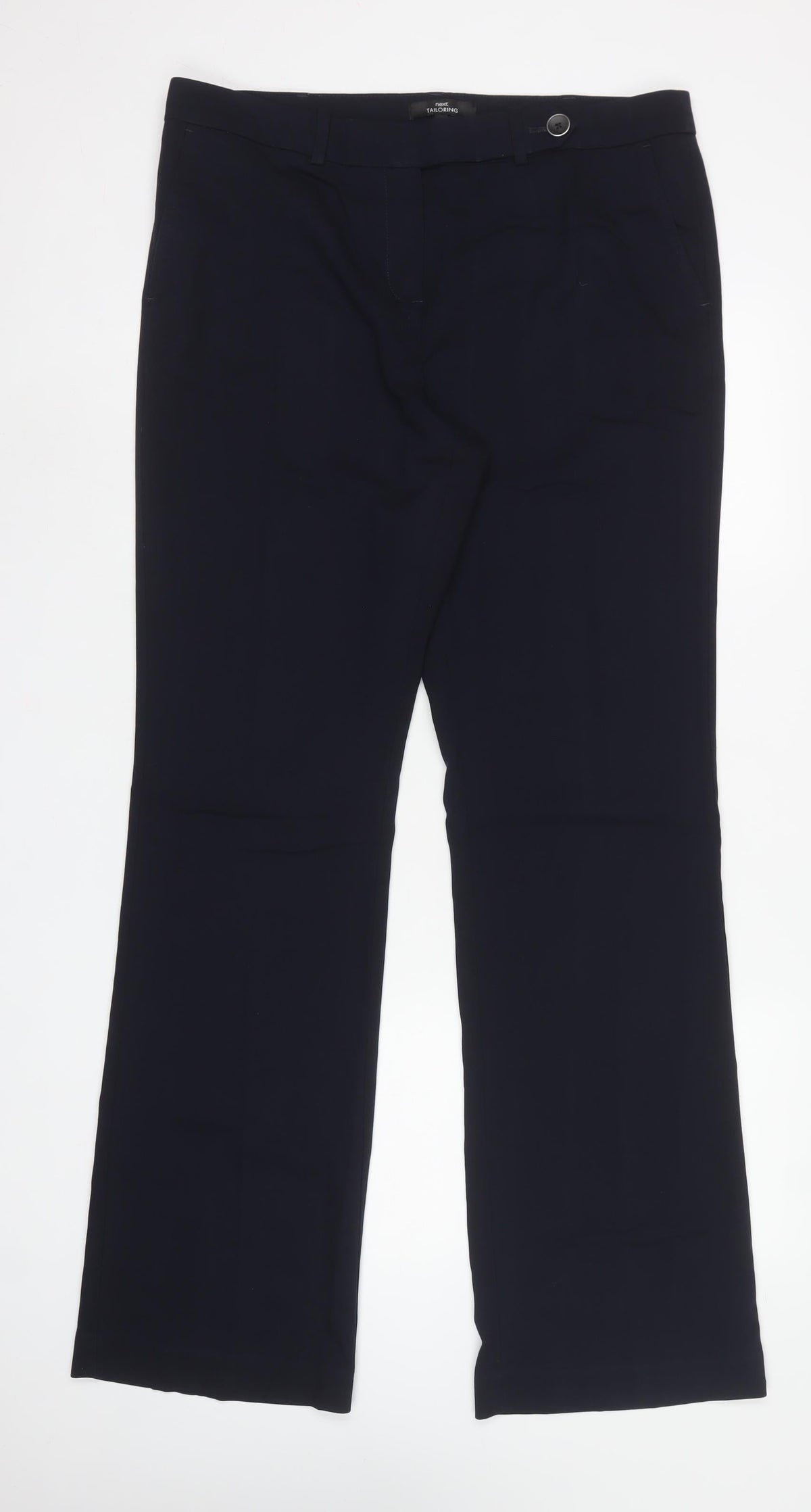 Next Women Blue Size 14XL Tailoring Bootcut Dress Trousers Workwear