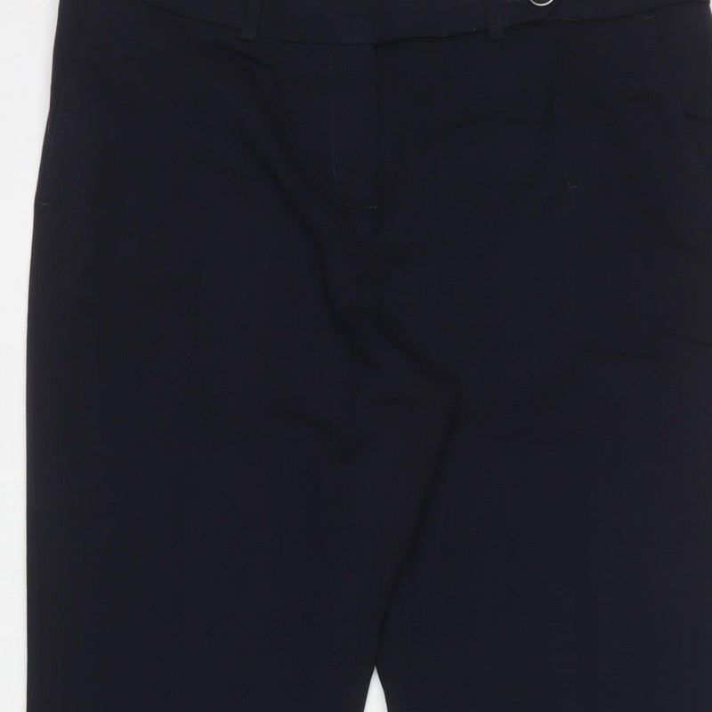 Next Women Blue Size 14XL Tailoring Bootcut Dress Trousers Workwear