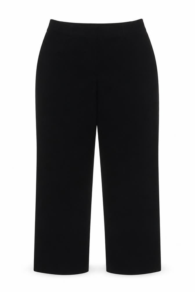 Gerry Weber Women Black UK 16 Straight Pull-On Dress Trousers