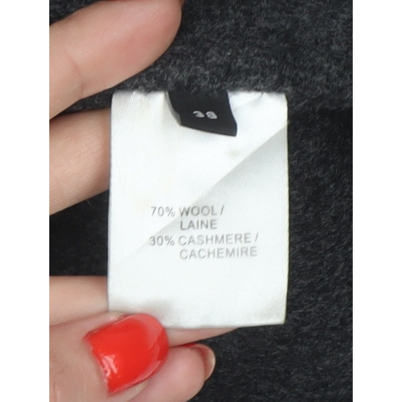 Joseph Women’s Grey Wool Cashmere Belted Long Overcoat UK 10