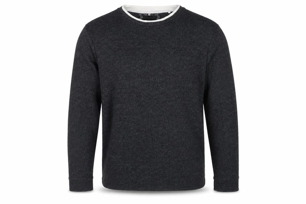 Denim & Flower Men’s Black XL Pullover Crew Neck Sweatshirt