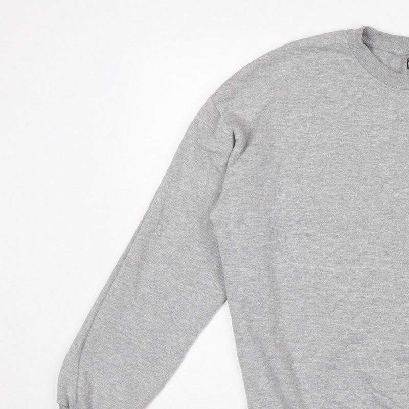 PrettyLittleThing Women Grey M Pullover Crew Neck Sweatshirt