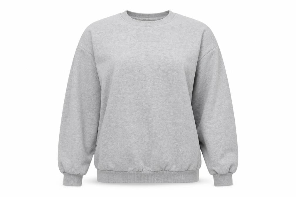 PrettyLittleThing Women Grey M Pullover Crew Neck Sweatshirt