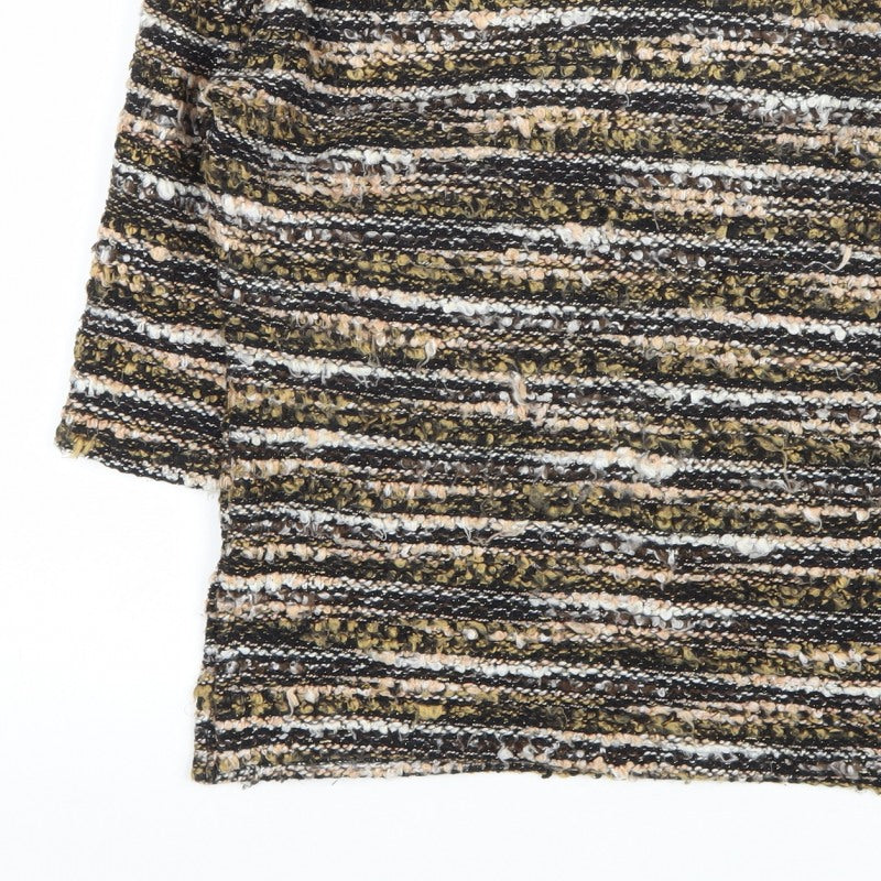 Nutmeg Women Multicoloured Stripe Chunky Knit Jumper UK 8