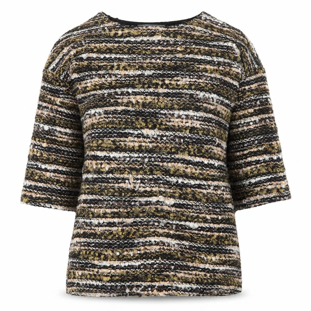 Nutmeg Women Multicoloured Stripe Chunky Knit Jumper UK 8
