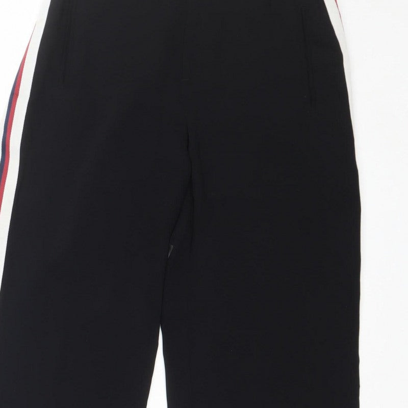 Zara Basic Women’s Black Side Stripe Jogger Trousers Size S