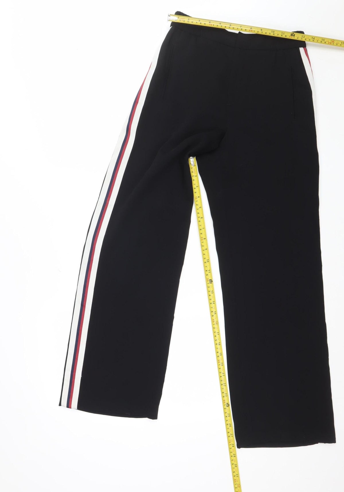 Zara Basic Women’s Black Side Stripe Jogger Trousers Size S