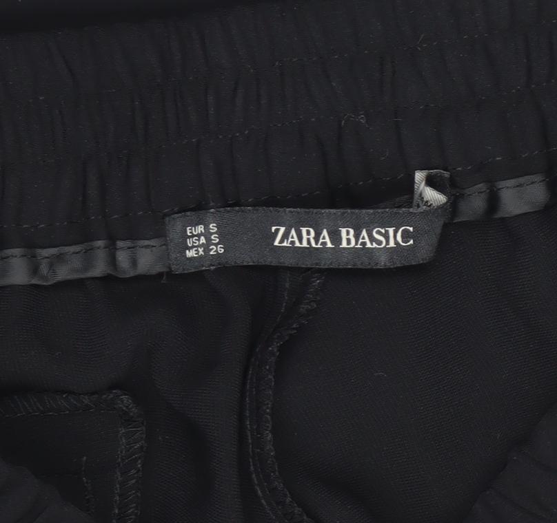 Zara Basic Women’s Black Side Stripe Jogger Trousers Size S