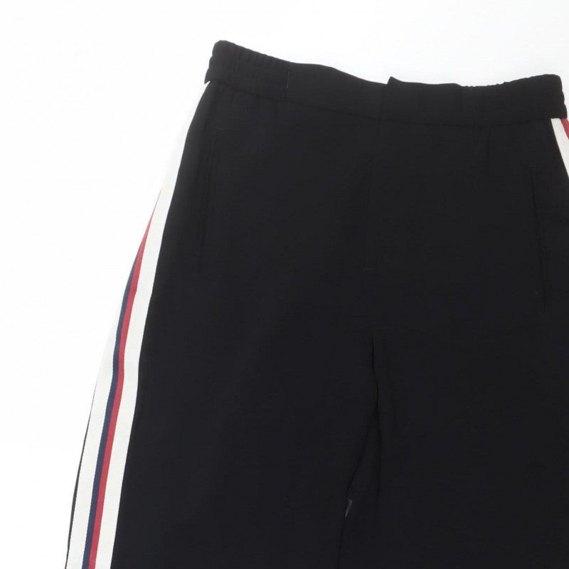 Zara Basic Women’s Black Side Stripe Jogger Trousers Size S