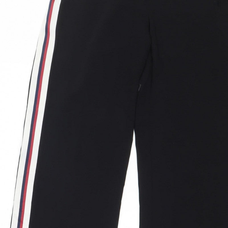 Zara Basic Women’s Black Side Stripe Jogger Trousers Size S