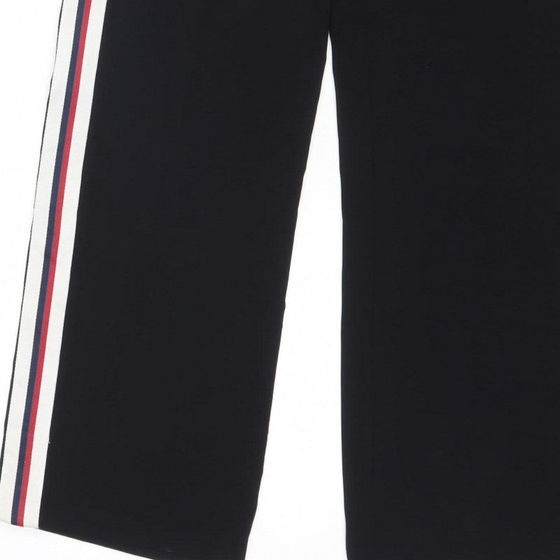 Zara Basic Women’s Black Side Stripe Jogger Trousers Size S