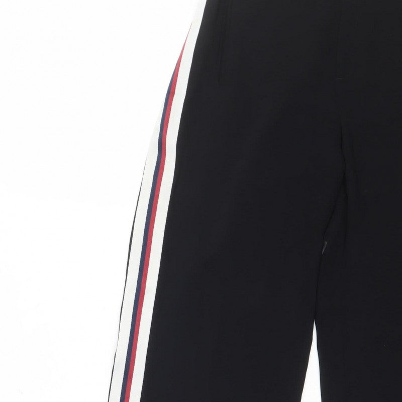 Zara Basic Women’s Black Side Stripe Jogger Trousers Size S