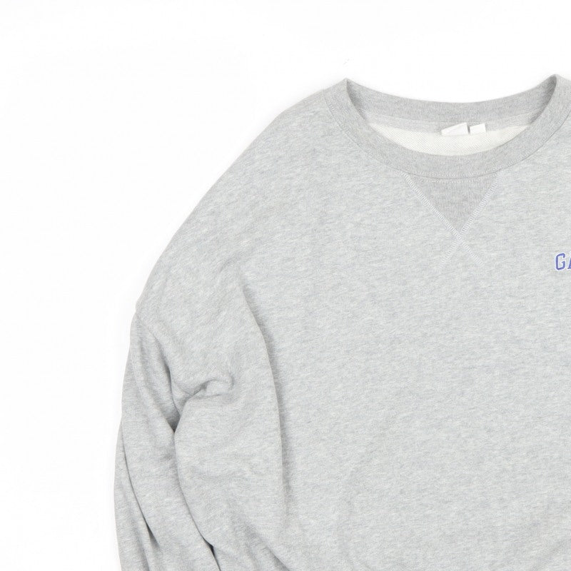 GAP Women’s Grey M Logo Crew Neck Pullover Sweatshirt