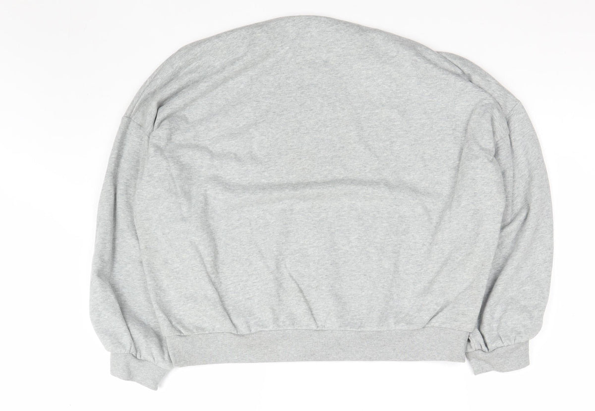 GAP Women’s Grey M Logo Crew Neck Pullover Sweatshirt